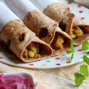 Potato Kathi Roll(2 pcs)