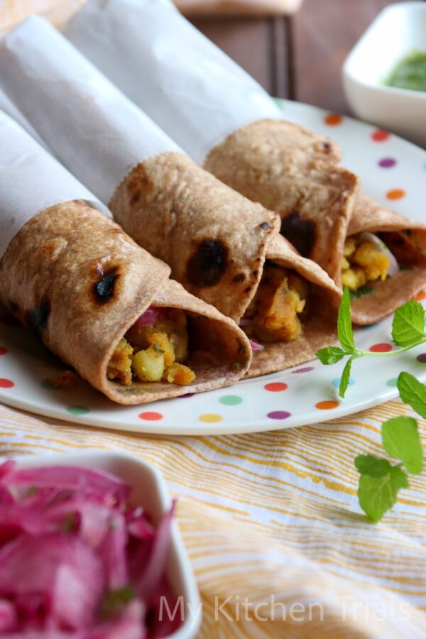 Potato Kathi Roll(2 pcs)