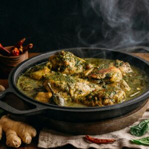 Green chicken curry